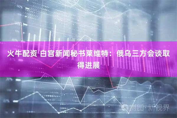 火牛配资 白宫新闻秘书莱维特：俄乌三方会谈取得进展