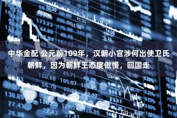 中华金配 公元前109年，汉朝小官涉何出使卫氏朝鲜，因为朝鲜王态度傲慢，回国走