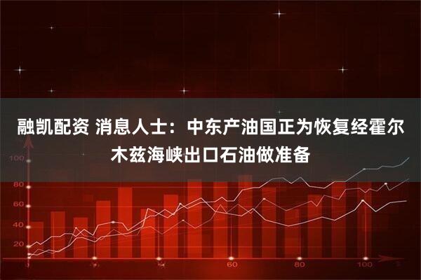 融凯配资 消息人士：中东产油国正为恢复经霍尔木兹海峡出口石油做准备