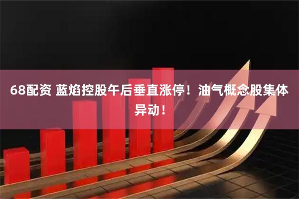 68配资 蓝焰控股午后垂直涨停！油气概念股集体异动！